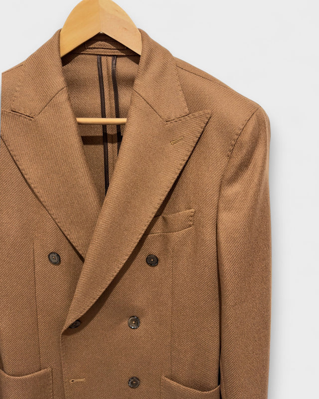 MCS Wool & Cashmere Twill Double Breasted Blazer