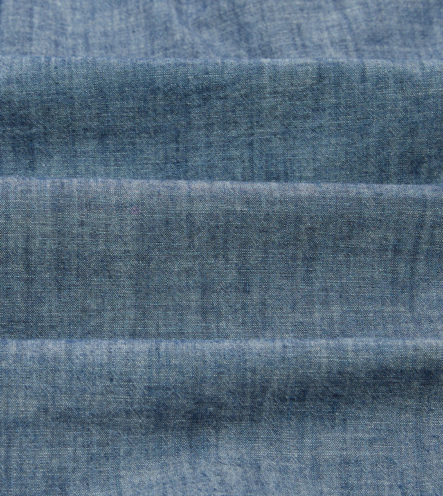 Drake's Cotton Chambray Button-Down Shirt - Blue