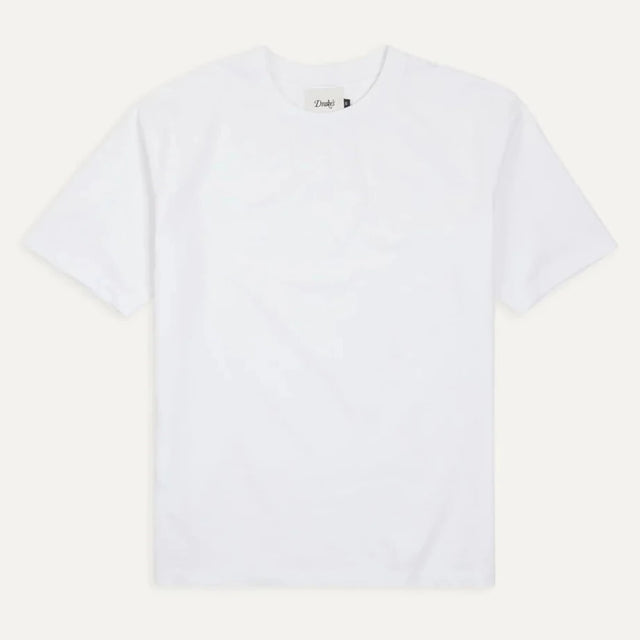Drake's Cotton Crew Neck Hiking T-Shirt - White