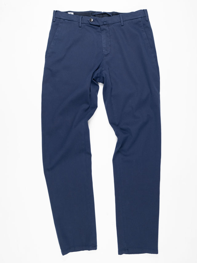 MCS Canvas Cotton/Lyocell Stretch Trouser - Navy