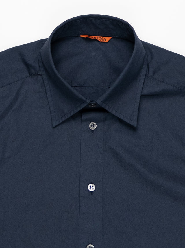 Barena Maridola Bagio Cotton Poplin Shirt - Navy