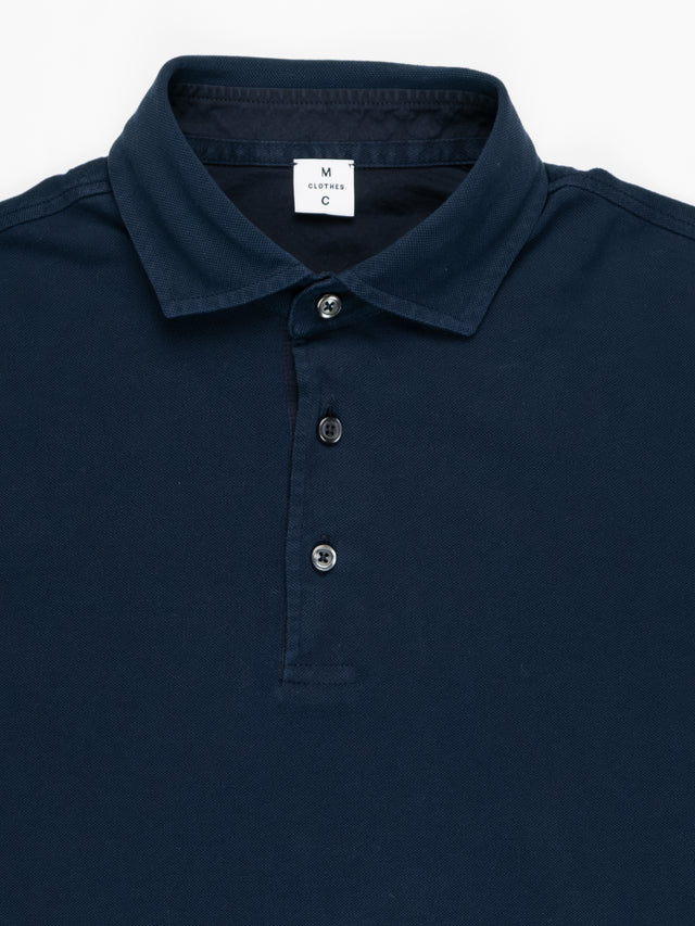 MCS Garment Dyed Cotton Long Sleeve Polo