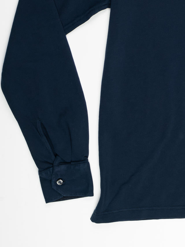 MCS Garment Dyed Cotton Long Sleeve Polo