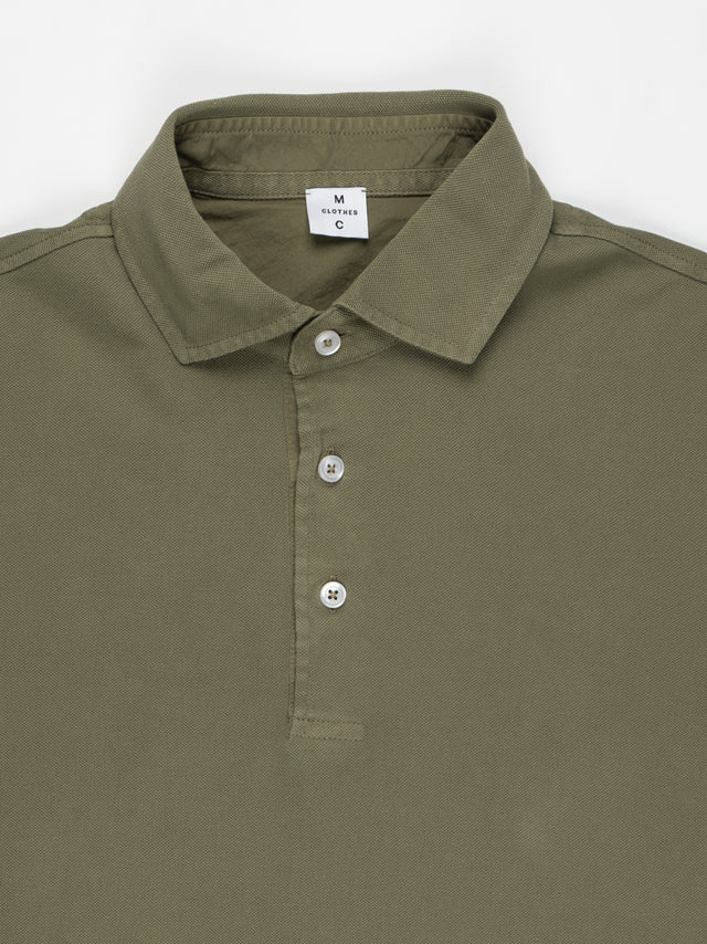 MCS Garment Dyed Cotton Long Sleeve Polo