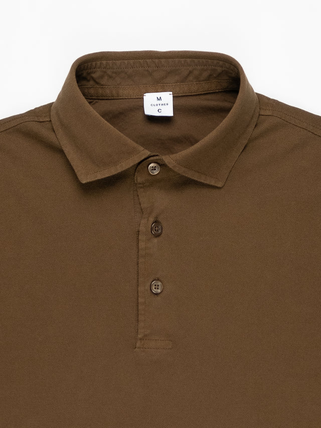 MCS Garment Dyed Cotton Long Sleeve Polo