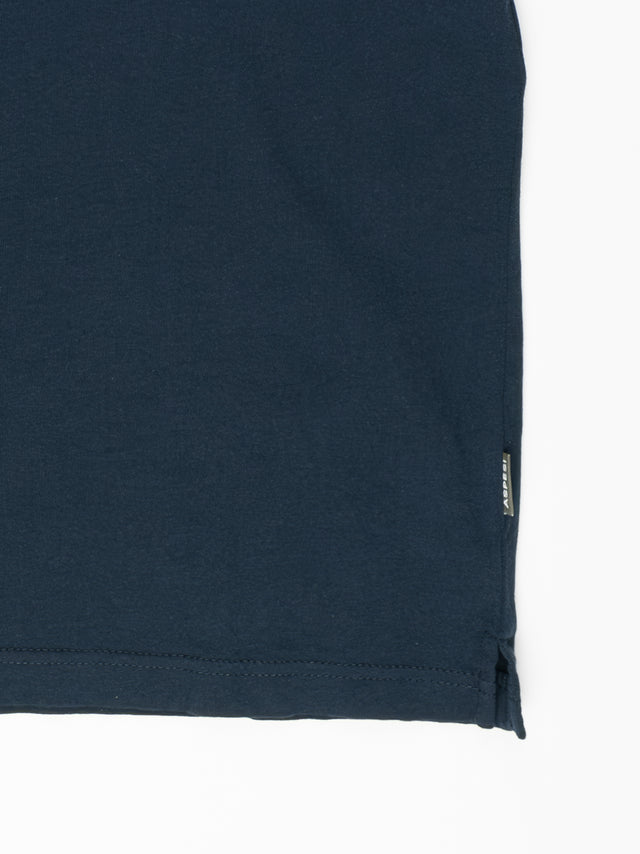 Aspesi Garment Dyed Jersey Polo - Navy