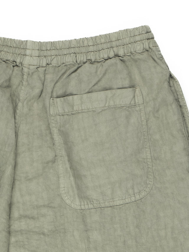 Aspesi Roque Linen Drawstring Shorts - Khaki