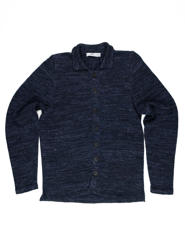 Inis Meain Washed Linen Shirt Jacket - Seal