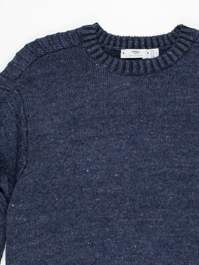 Inis Meain New Honda 50 Linen Crew Pullover - Seal