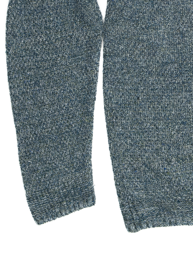 Inis Meain All Over Moss Stitch Linen Crew Pullover