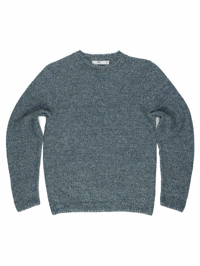 Inis Meain All Over Moss Stitch Linen Crew Pullover
