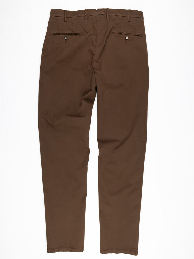 MCS Cotton Twill Stretch Trouser - Dark Brown