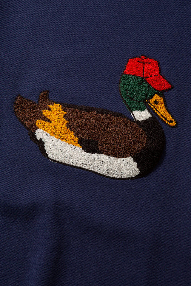 Edmmond Studios Duck Hunt Crew Sweat - Plain Navy