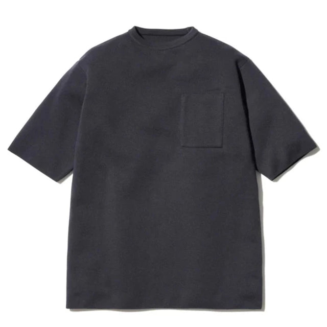 Snow Peak Co/Ny/Pe Short Sleeve Crew Neck Pullover - Black