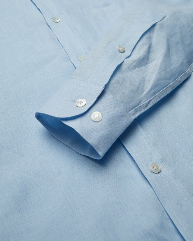 Portuguese Flannel Linen Shirt - Sky
