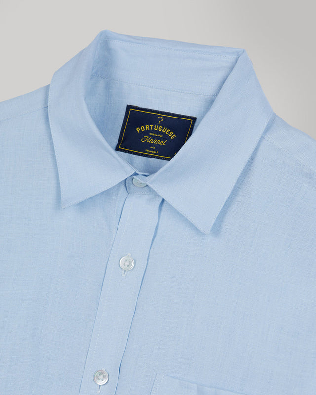 Portuguese Flannel Linen Shirt - Sky