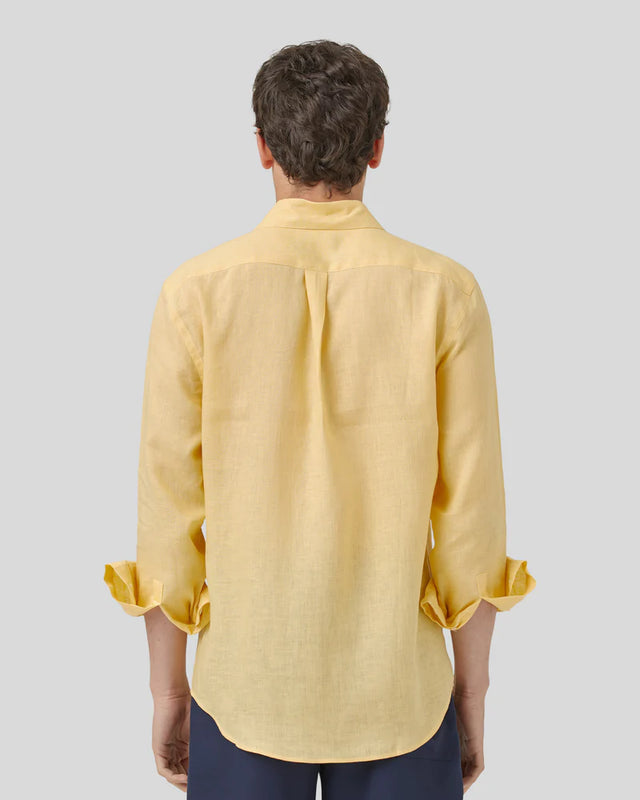 Portuguese Flannel Linen Shirt - Yellow