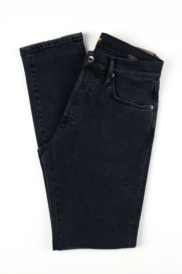 C.O.F. Studio M7 Comfort Selvedge Denim Jean - Black Rinsed