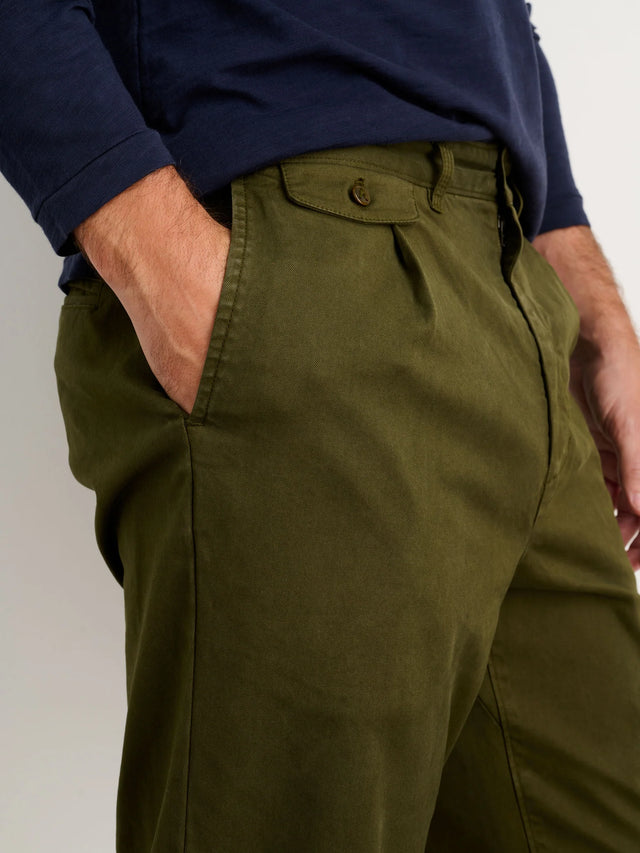 Alex Mill Standard Pleated Pant - Military Olive