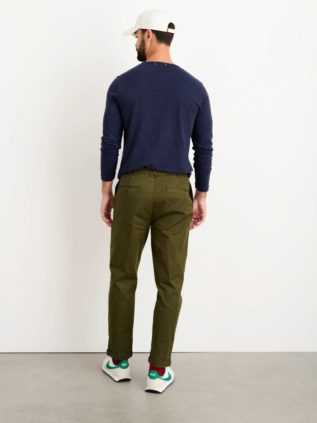 Alex Mill Standard Pleated Pant - Military Olive