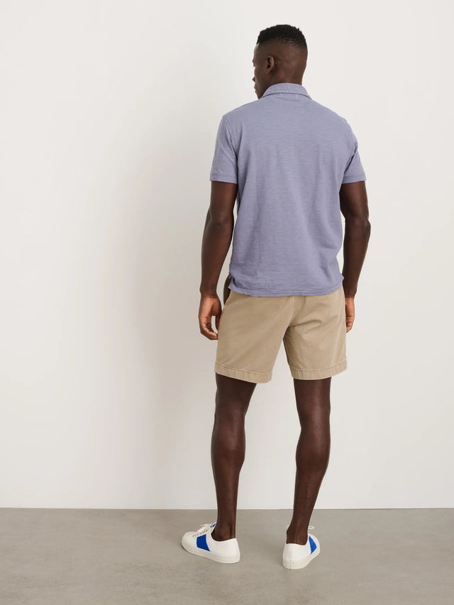 Alex Mill Flat Front Short in Vintage Wash Chino - Vintage Khaki