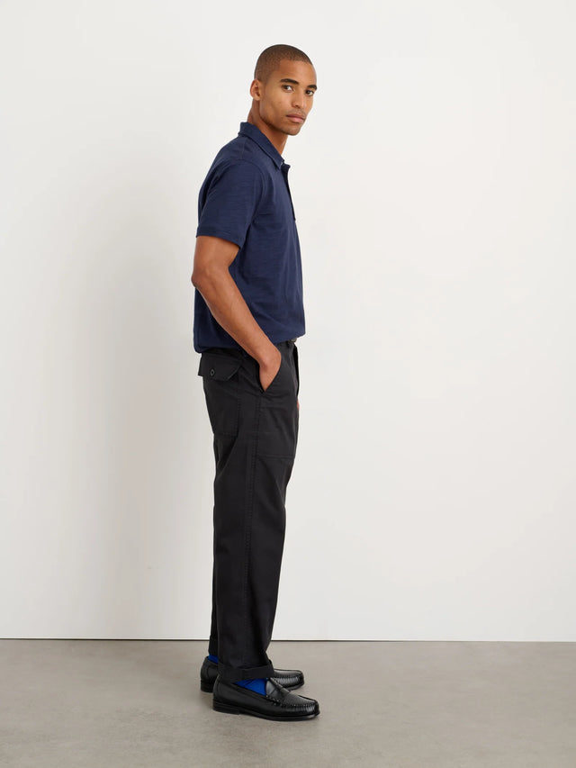 Alex Mill Standard Polo in Slub Cotton - Navy