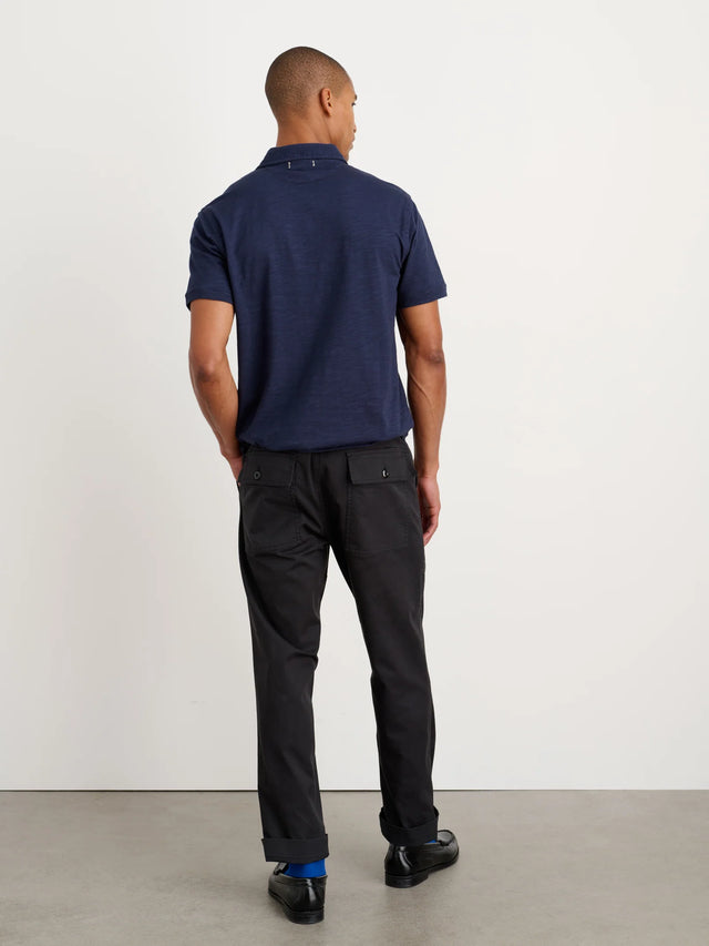 Alex Mill Standard Polo in Slub Cotton - Navy