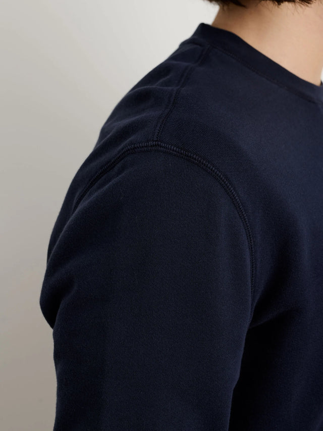 Alex Mill Garment Dyed Light Weight Cotton Pullover - Dark Navy