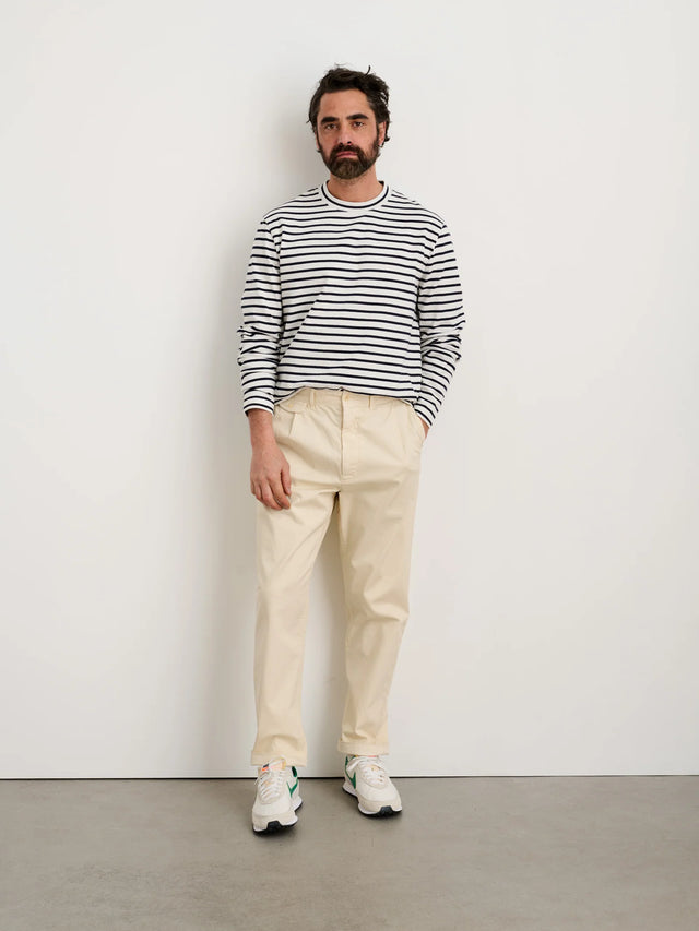 Alex Mill Standard Pleated Pant - Oatmilk