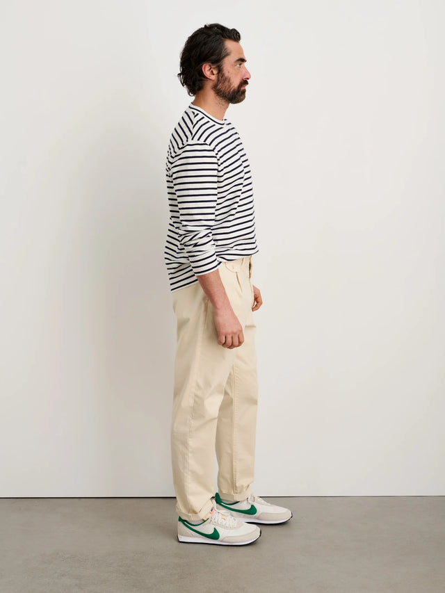 Alex Mill Standard Pleated Pant - Oatmilk