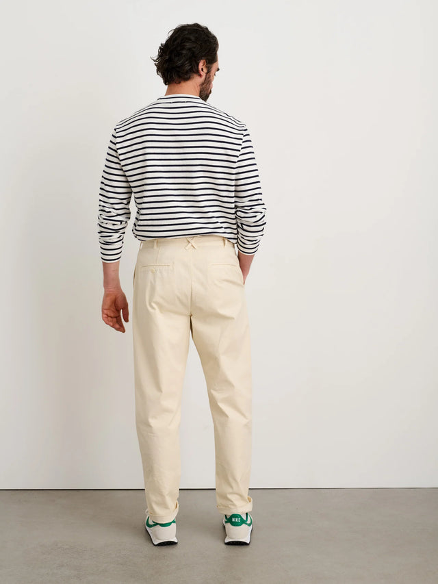 Alex Mill Standard Pleated Pant - Oatmilk