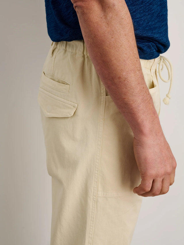 Alex Mill Pull-On Button Fly Pant - Oat Milk