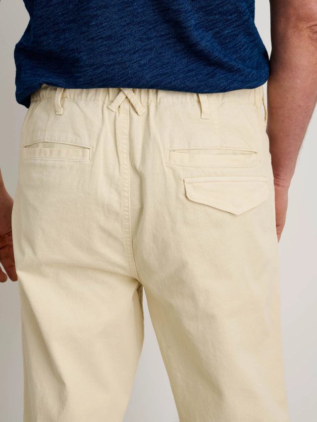 Alex Mill Pull-On Button Fly Pant - Oat Milk