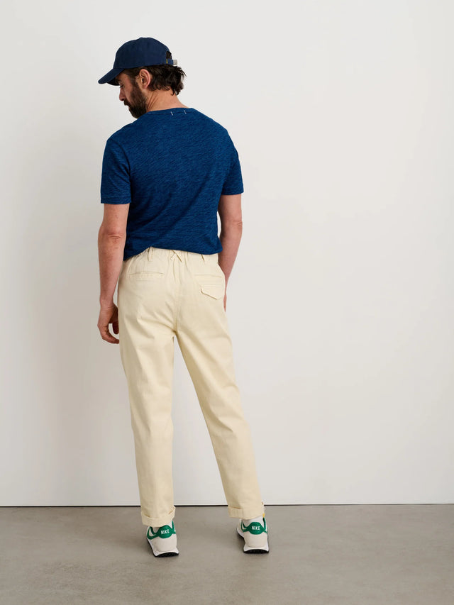 Alex Mill Pull-On Button Fly Pant - Oat Milk
