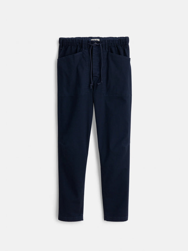 Alex Mill Pull-On Button Fly Pant - Dark Navy