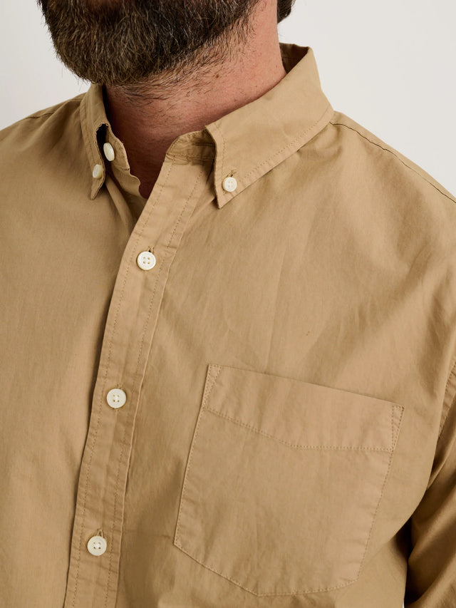 Alex Mill Mill Shirt in Paper Poplin - Medium Khaki