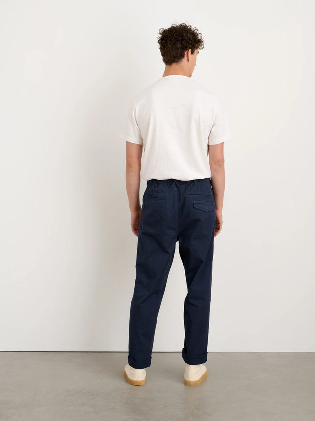 Alex Mill Pull-On Button Fly Pant - Dark Navy