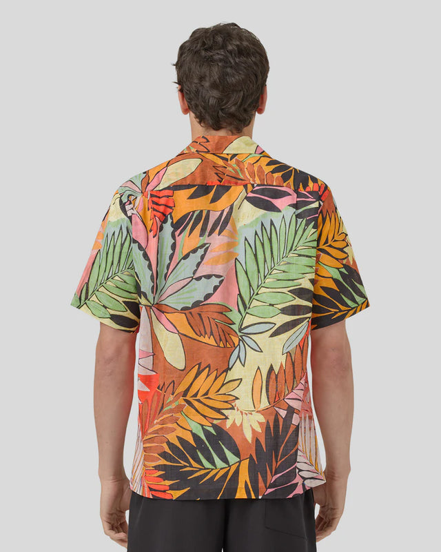 Portuguese Flannel Post Flower Short Sleeve Camp Shirt