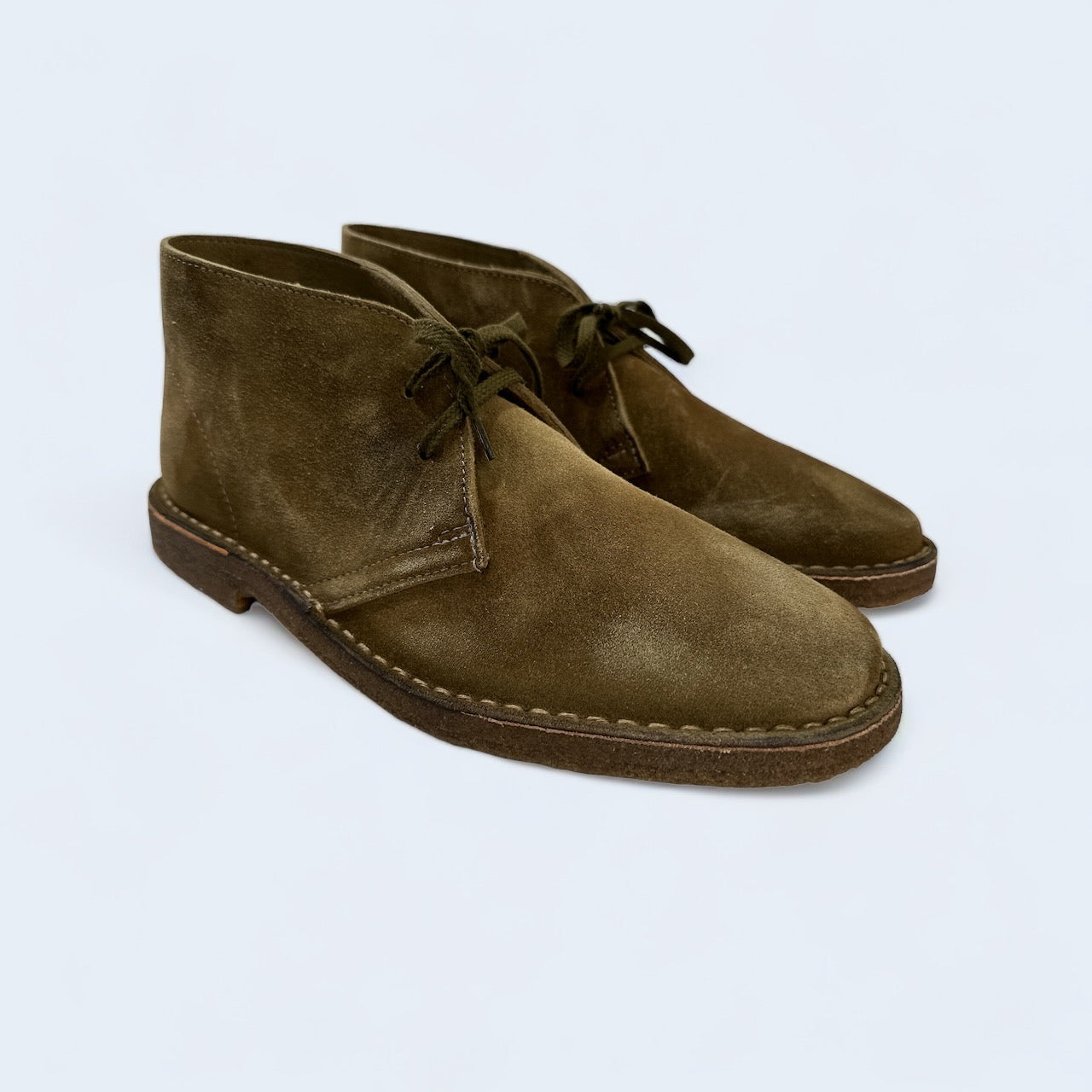 Green suede deals desert boots