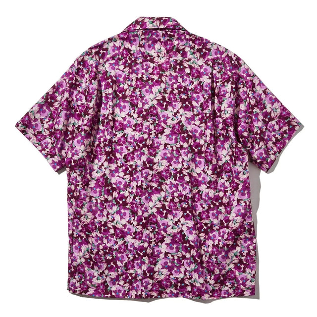 Battenwear Flower Print Five Pocket Island Shirt - Plum