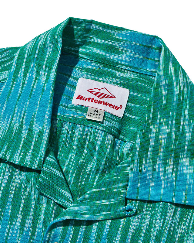 Battenwear Ikat Five Pocket Island Shirt - Green