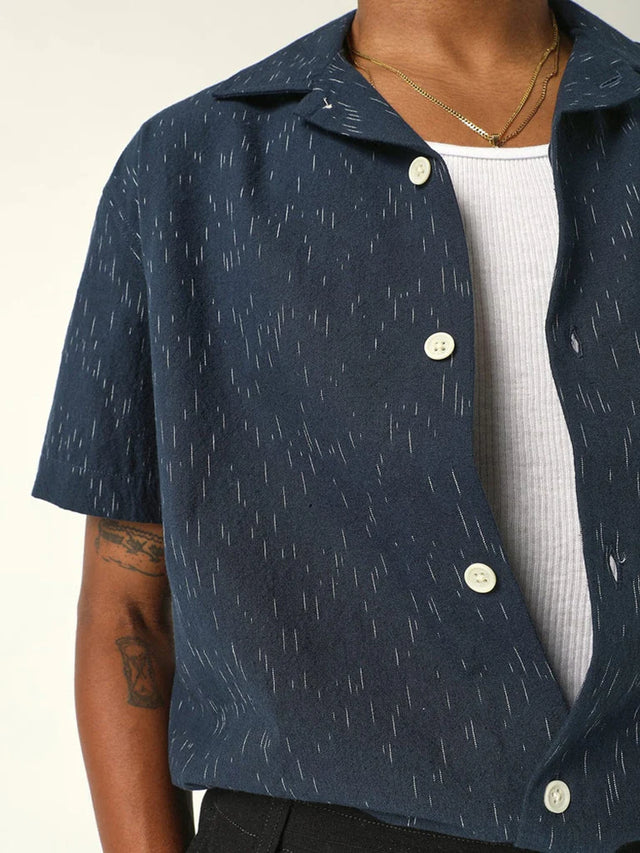 Corridor Spacedye Cotton Short Sleeve Camp Shirt
