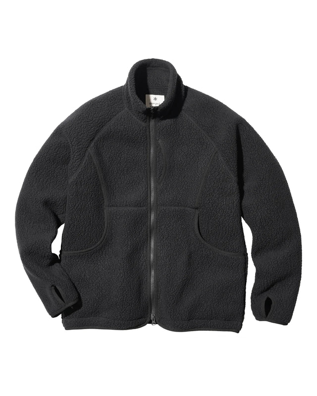 Snow Peak Thermal Boa Fleece Zip Jacket - Black