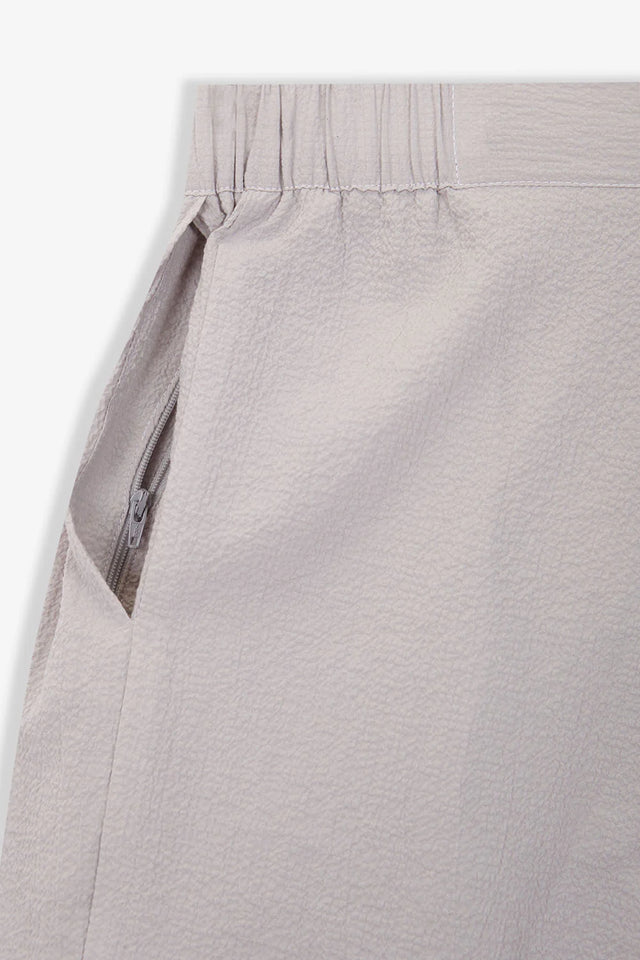 Unfeigned Tailor Bermuda Seersucker - Light Grey