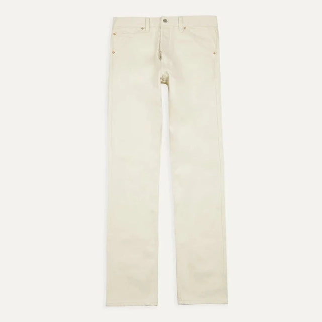 Drake's 12.7oz Selvedge Denim Five-Pocket Jeans - Ecru