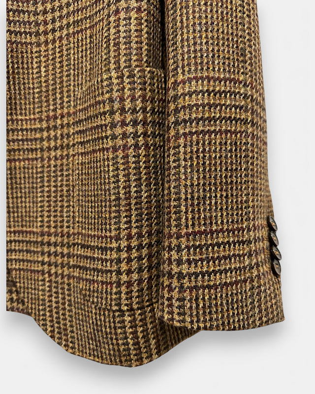MCS Wool Tweed Rolled Three Button Blazer