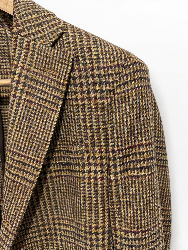 MCS Wool Tweed Rolled Three Button Blazer