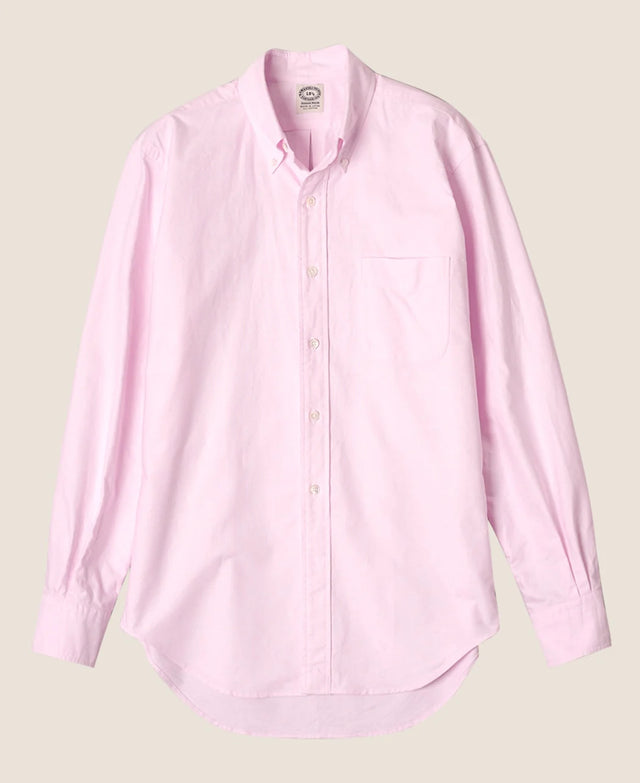 Kamakura Vintage Ivy Plain Oxford Button Down Shirt - Pink