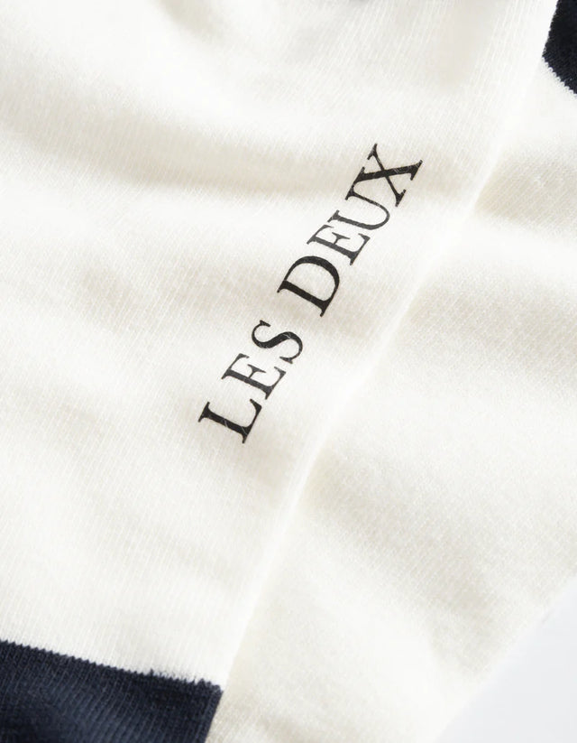 Les Deux William 2-pack Socks - Off White/Navy