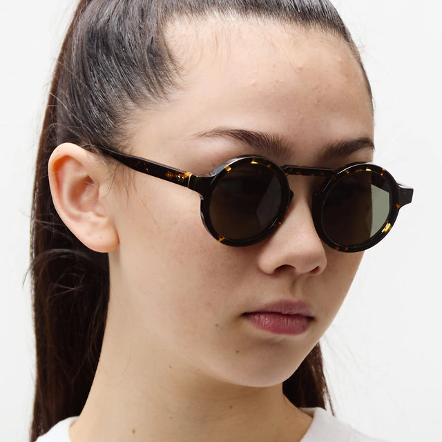 Oscar Deen Panda Sunglasses - Ember/Moss Green